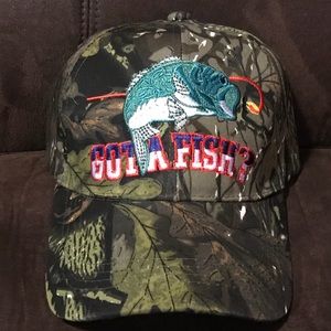 “Got A FISH” Camouflage Hat! Adjustable
